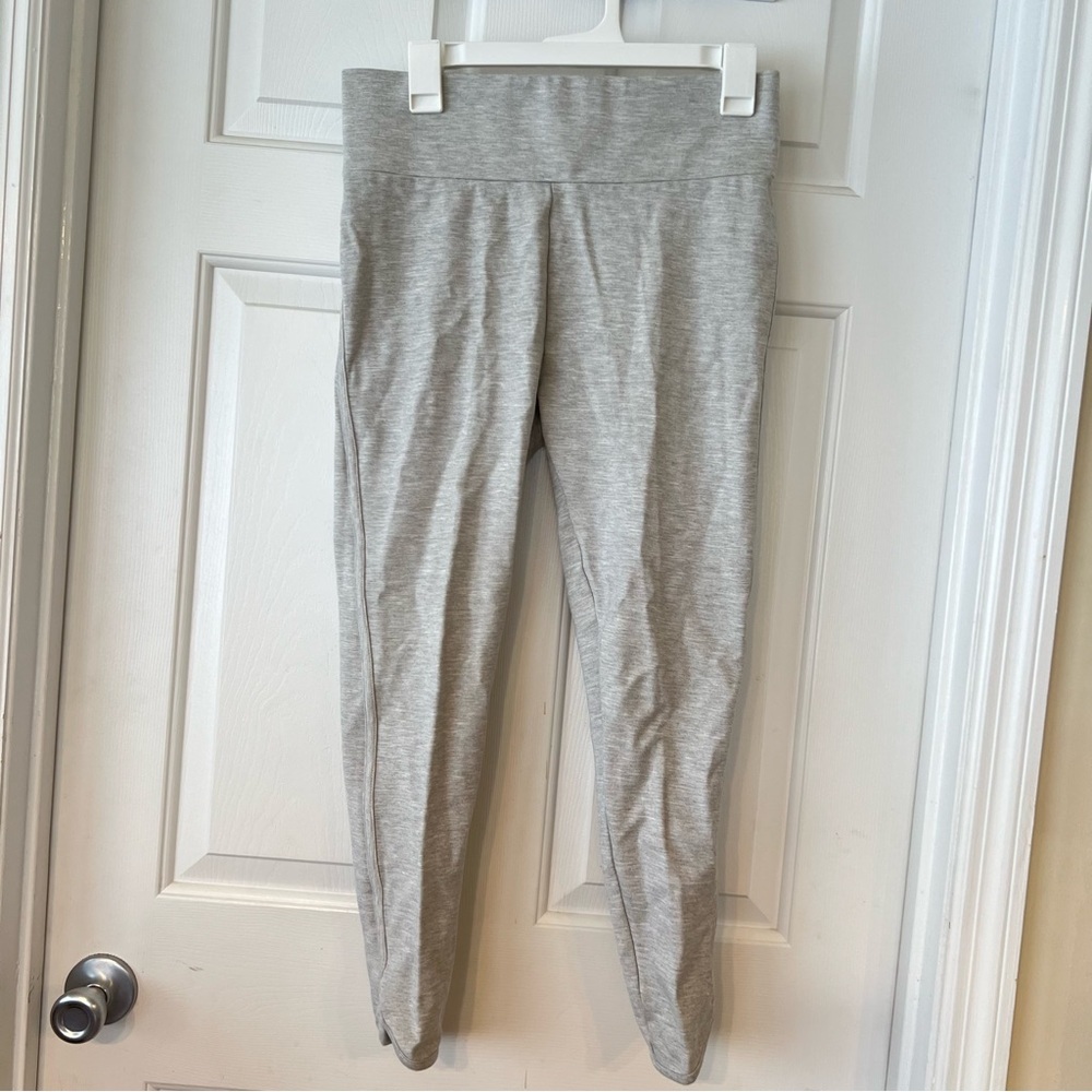 LOFT Lou & Grey Light Heather Gray Slim Track Joggers Pants- Size M